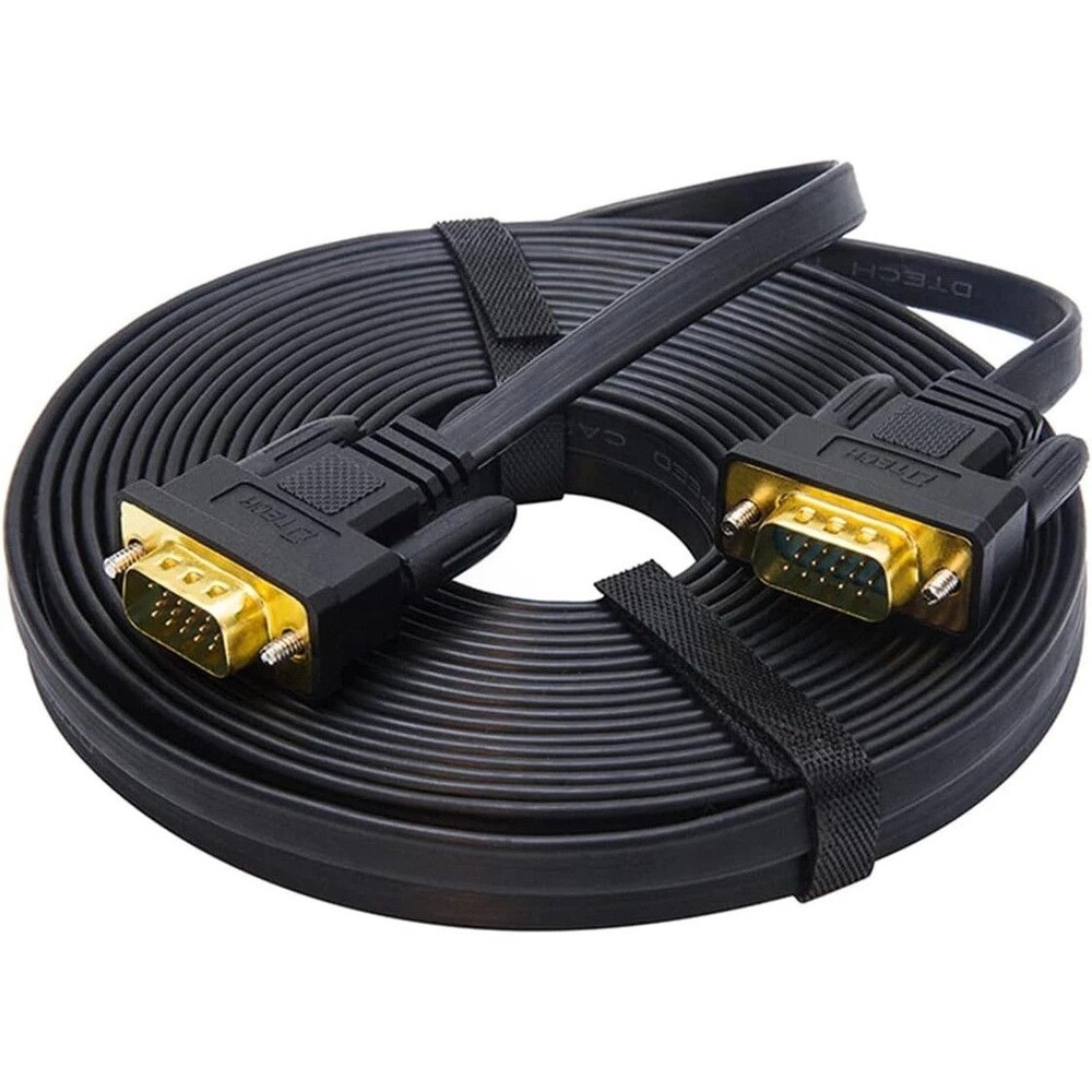Dtech 65Ft VGA to VGA Cable, Male to Male, Black